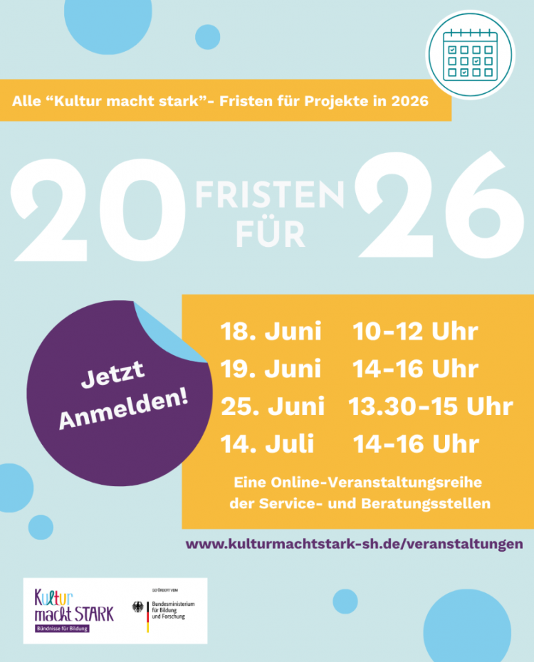 20 Fristen für 26 - Jetzt anmelden!